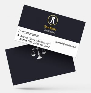 Advocate lawyer business visiting card model with sample design cdr images format online free download black n white