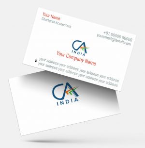 chartered accountant ca visit card design online for free samples with guidelines format & background, online free, best business card