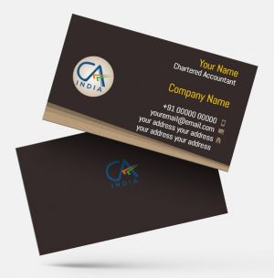 Chartered Accountants ca visiting card format design sample firm guidelines  images