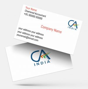 chartered accountant visiting card, templates, business card, professional, Images, Background, Green Color Visiting Card