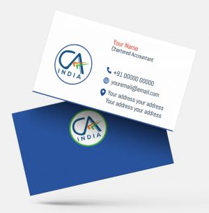 Chartered Accountants ca visiting card format design sample firm guidelines  images