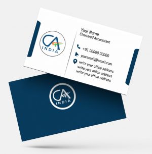 Chartered Accountants ca visiting card format design sample firm guidelines  images