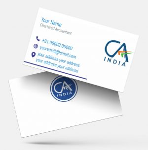 Chartered Accountants ca visiting card format design sample firm guidelines  images