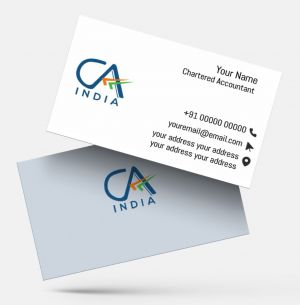 Chartered Accountants ca visiting card format design sample firm guidelines  images