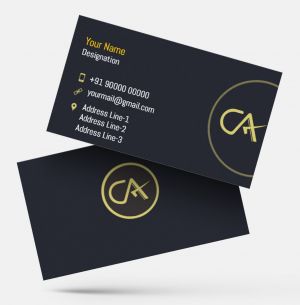 Chartered Accountants ca visiting card format design sample firm guidelines  images