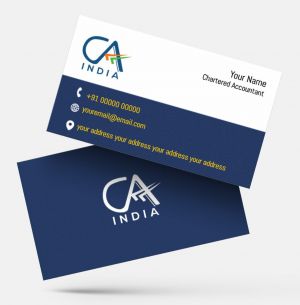 Chartered Accountants ca visiting card format design sample firm guidelines  images