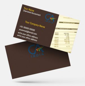 Chartered Accountants ca business visiting card format design sample firm guidelines images