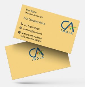 Chartered Accountants ca visiting card format design sample firm guidelines  images