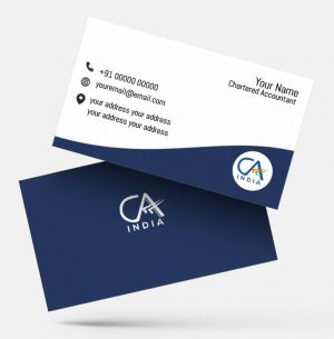 Chartered Accountants ca visiting card format design sample firm guidelines  images