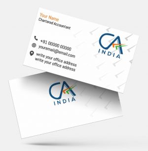 Chartered Accountants ca visiting card format design sample firm guidelines  images