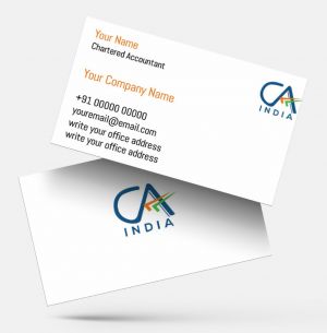 Chartered Accountants ca visiting card format design sample firm guidelines  images