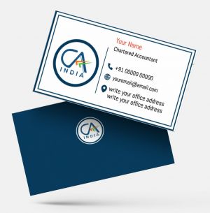 Chartered Accountants ca visiting card format design sample firm guidelines  images