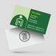 doctor Clinic visiting card design psd png sample template maker  online free background download green color