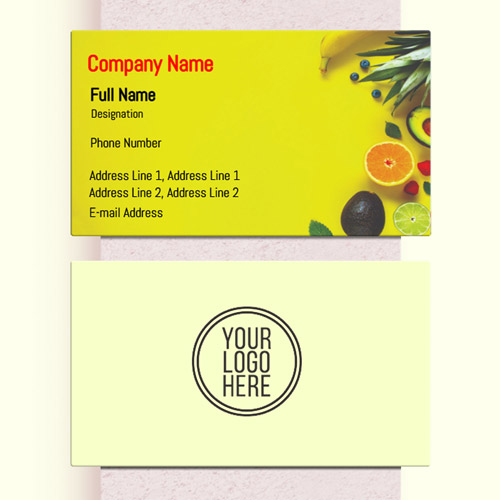 Simply lining designed visiting card for grocery & kirana shop background.  Ready template, just type your information.